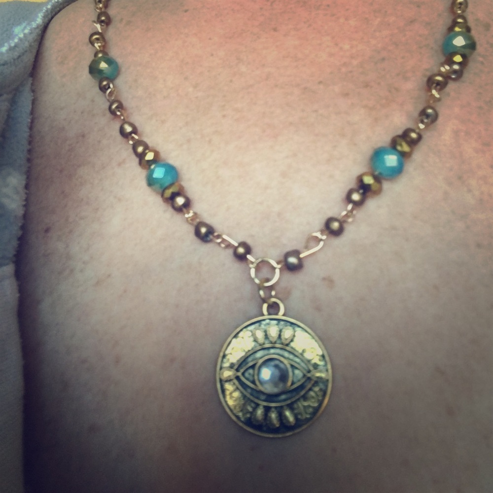 All seeing eye necklace